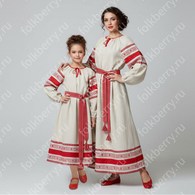 Вологда, лен с красным- фото 1