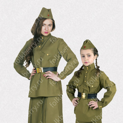 Гимнастерка Женская, хаки- фото 1